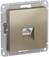 Розетка компьютерная без рамки Systeme Electric AtlasDesign 1-м. RJ45 5e шампань картинка